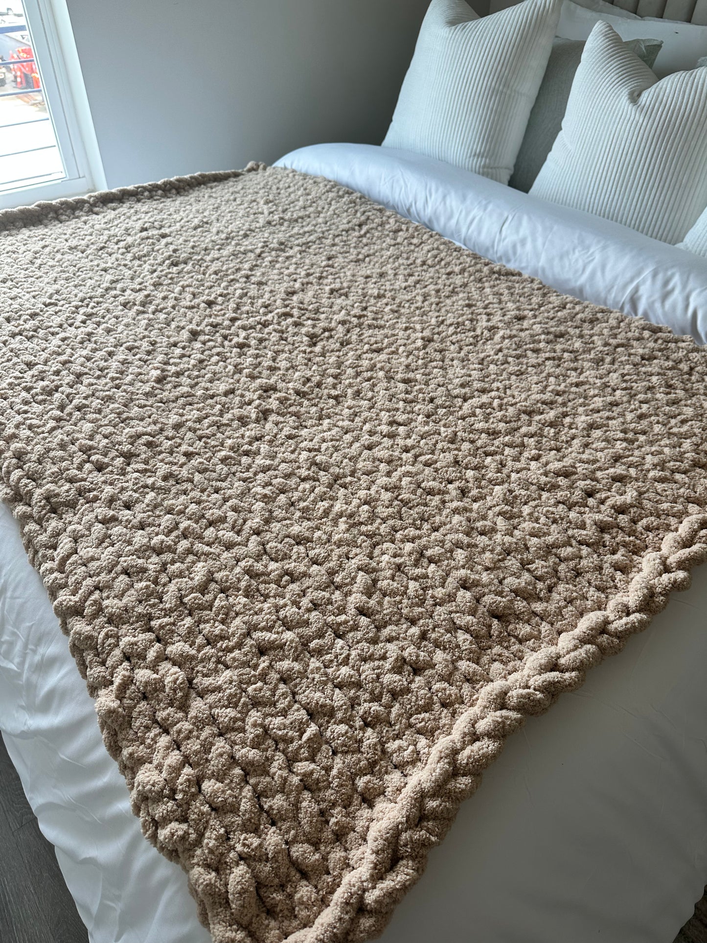 Beautiful Beige throw blanket