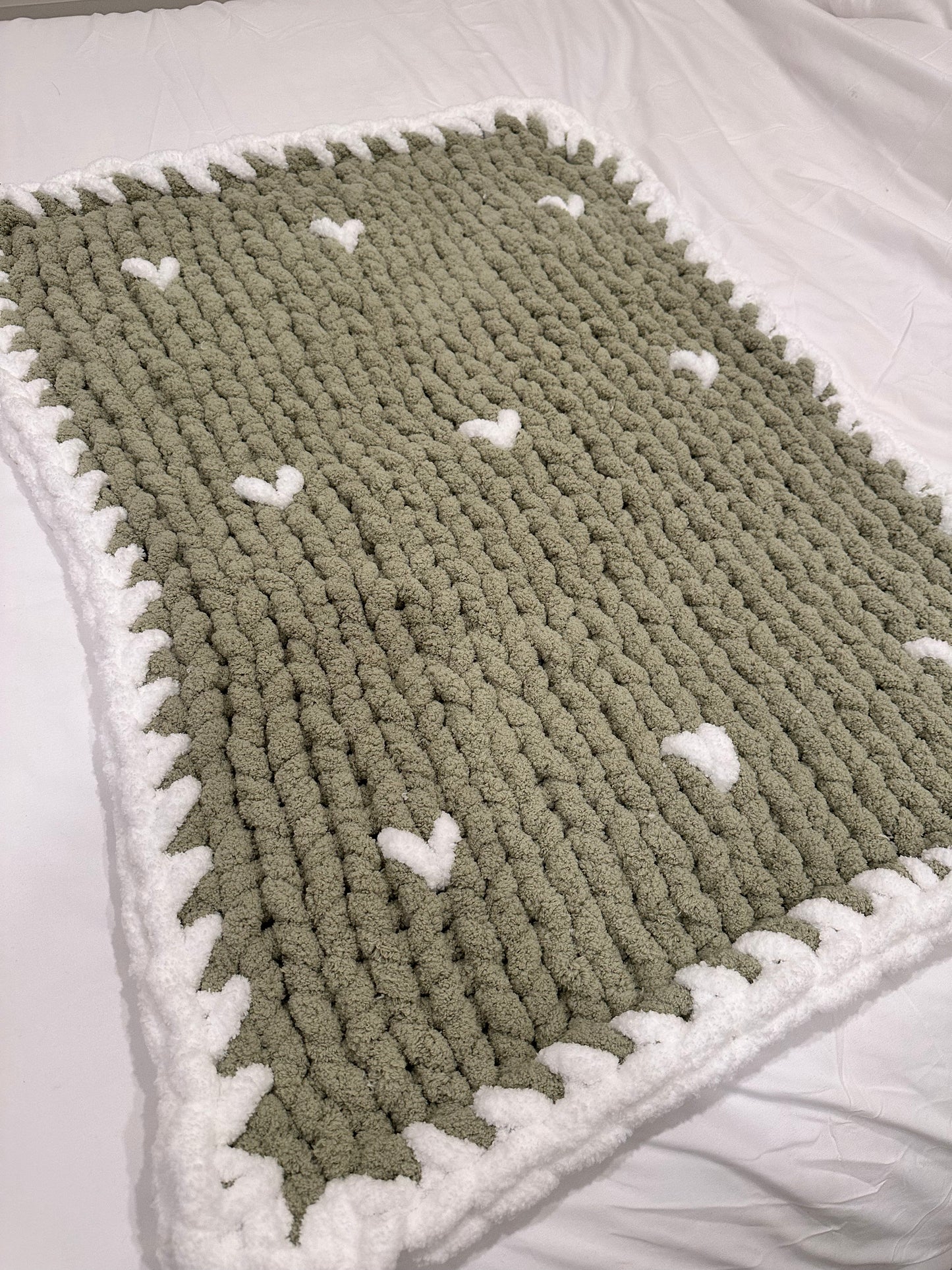 Sage baby blanket