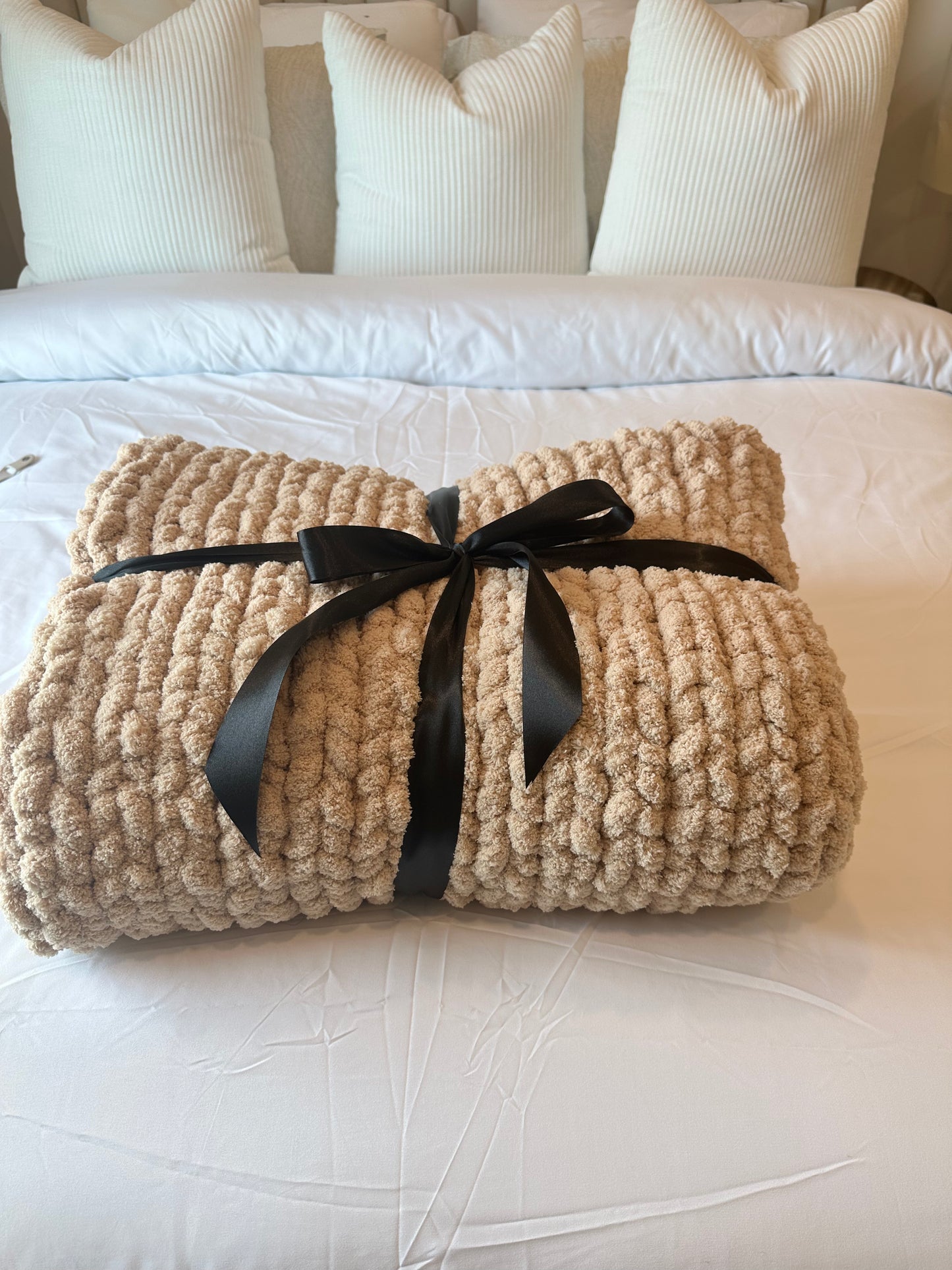Beautiful Beige throw blanket